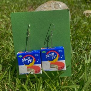 Mini Brand Strawberry Moon Pie Earrings